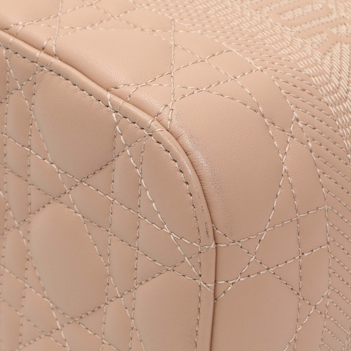 Christian Dior Pink Lambskin Cannage Small Diortravel Vanity Case Cloud Handbags Christian Dior