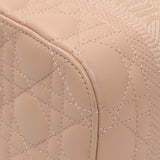 Christian Dior Pink Lambskin Cannage Small Diortravel Vanity Case Cloud Handbags Christian Dior