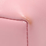 Chanel Pink Shiny Crumpled Calfskin Quilted Nano 31 Shopping Bag