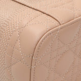 Christian Dior Pink Lambskin Cannage Small Diortravel Vanity Case Cloud Handbags Christian Dior