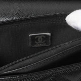 Chanel Black Quilted Caviar Crystal Star Wallet on Chain Handbags Chanel