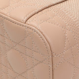 Christian Dior Pink Lambskin Cannage Small Diortravel Vanity Case Cloud Handbags Christian Dior