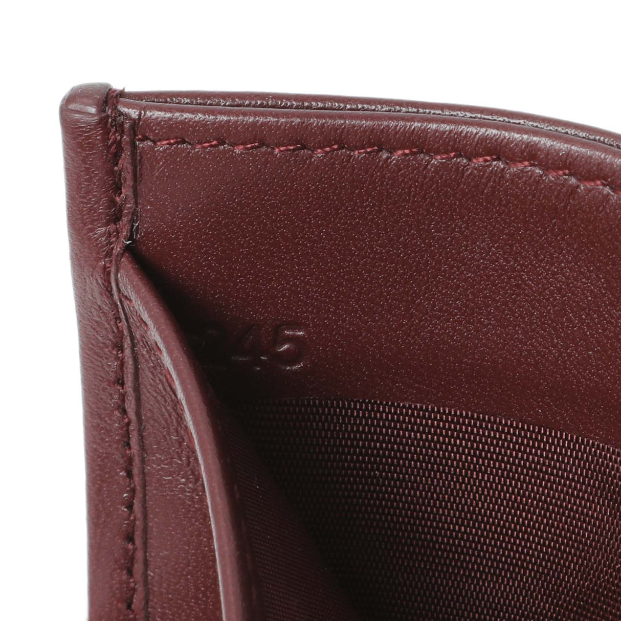Miu Miu Burgundy Nappa Matelasse Card Case Accessories Miu Miu