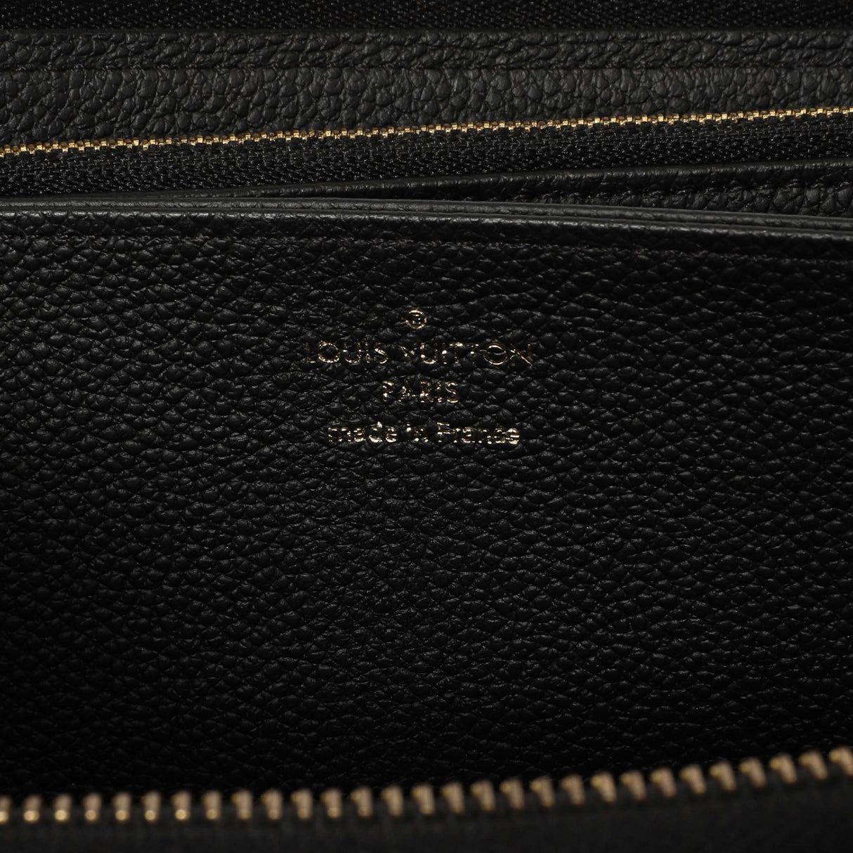 Louis Vuitton Black Empreinte Zippy Wallet