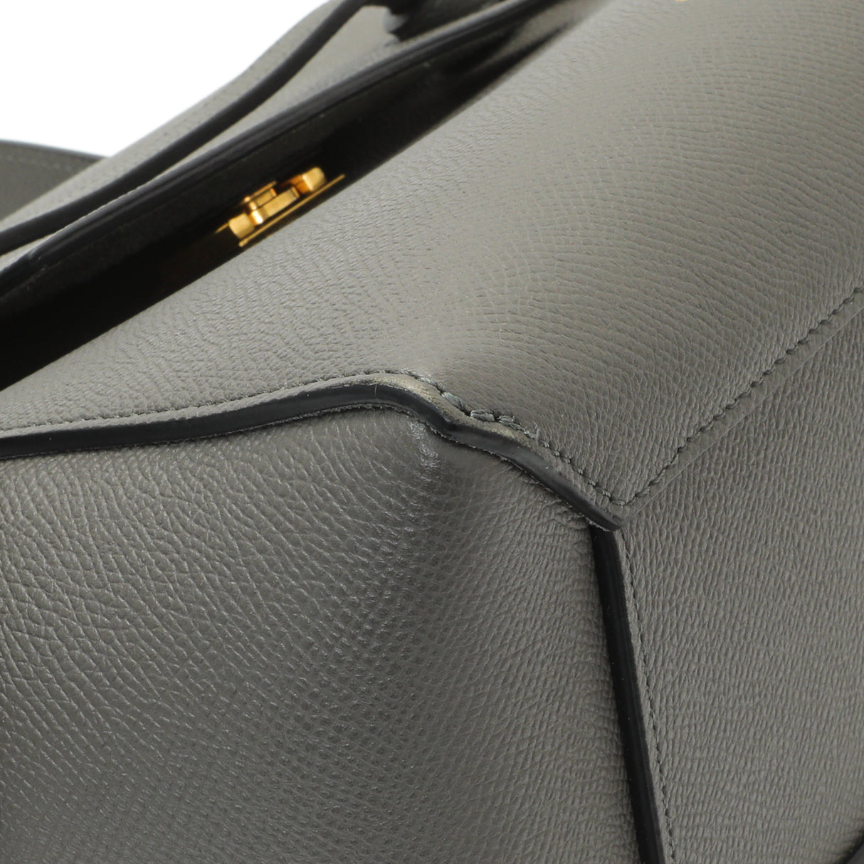 Celine Grey Grained Calfskin Micro Belt Bag Handbags Celine