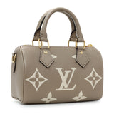 Louis Vuitton Tourterelle Grey/Cream Empreinte Giant Monogram Nano Speedy Handbags Louis Vuitton