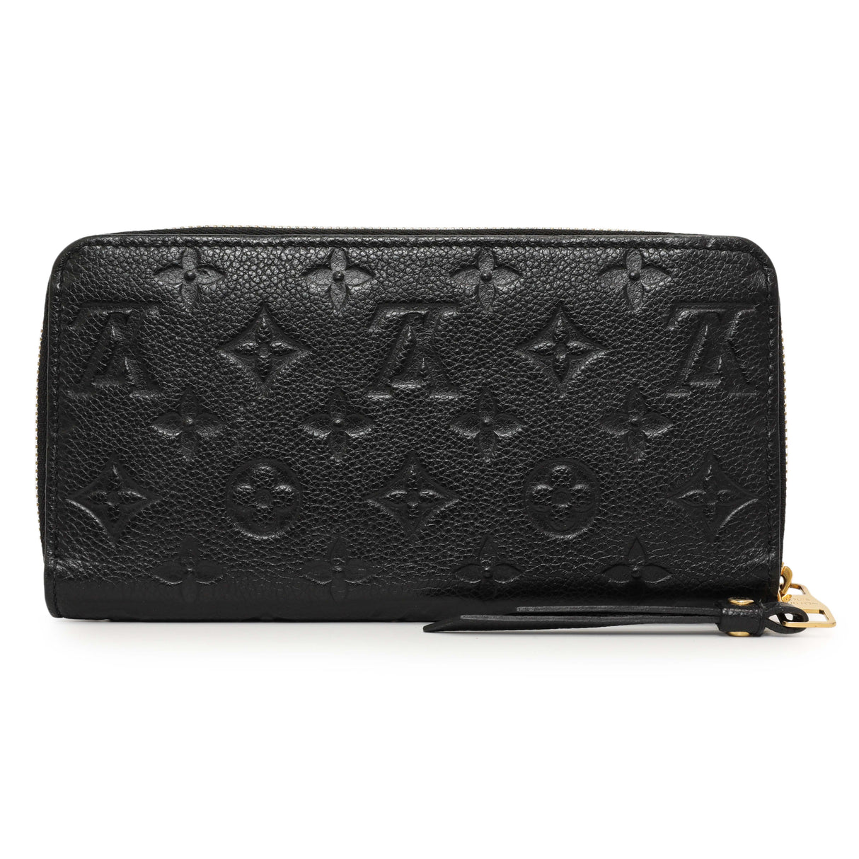 Louis Vuitton Black Empreinte Zippy Wallet