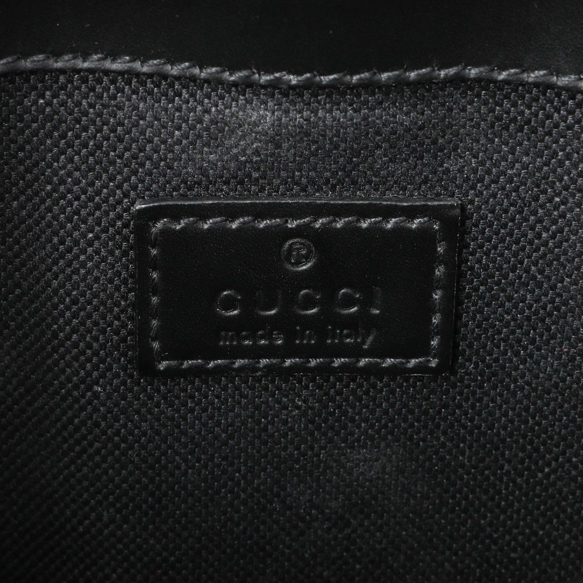 Gucci Black GG Supreme Monogram Belt Bag Handbags Gucci
