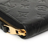 Louis Vuitton Black Empreinte Zippy Wallet