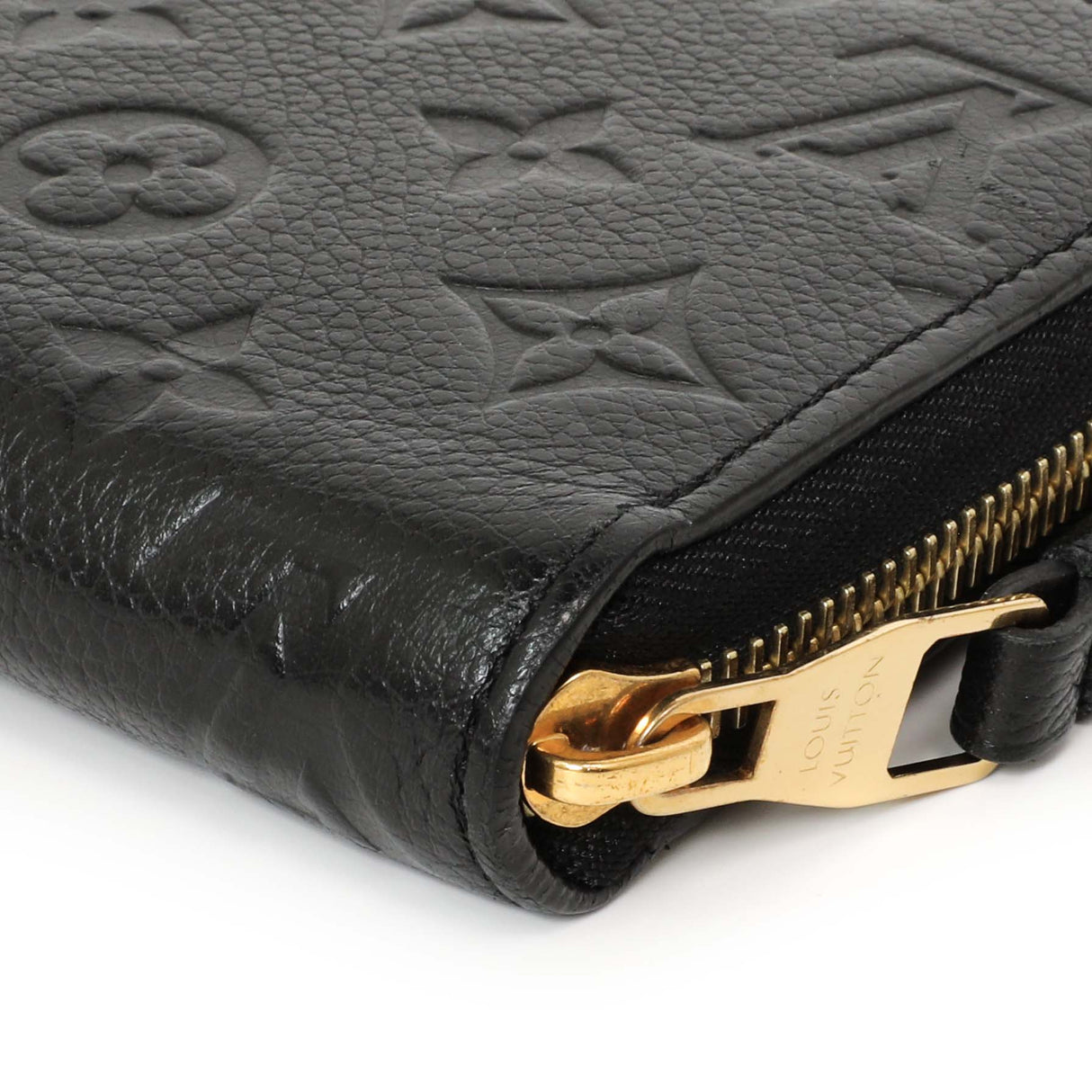 Louis Vuitton Black Empreinte Zippy Wallet