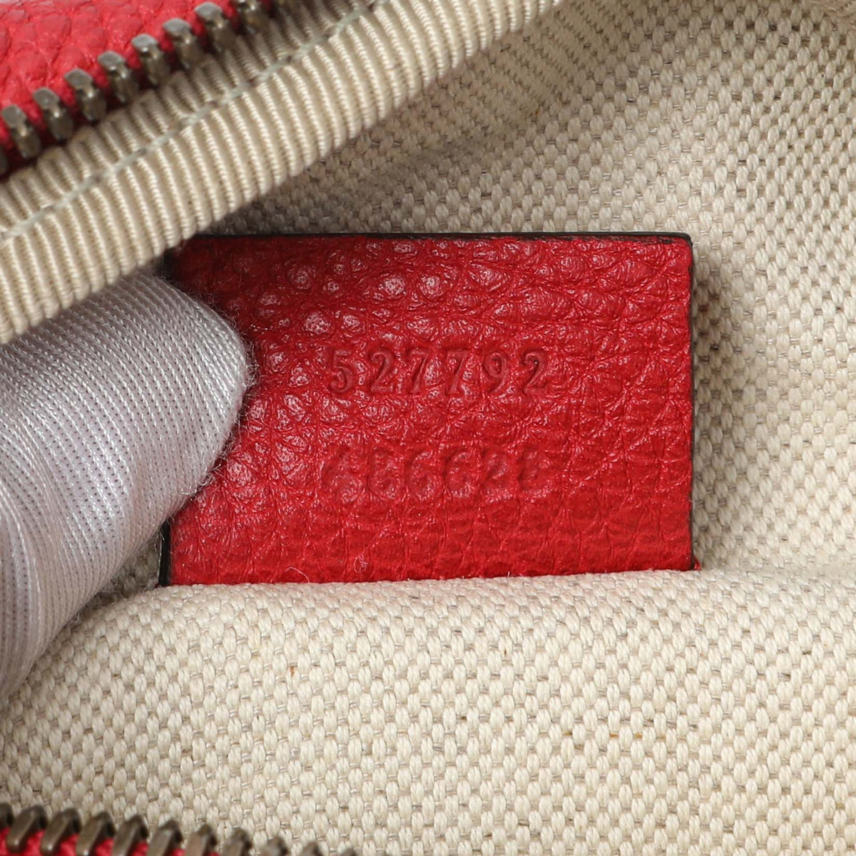 Gucci Hibiscus Red Calfskin Logo Belt Bag Handbags Gucci