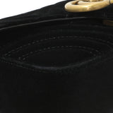 Gucci Black Velvet Matelasse Mini GG Marmont Shoulder Bag Handbags Gucci