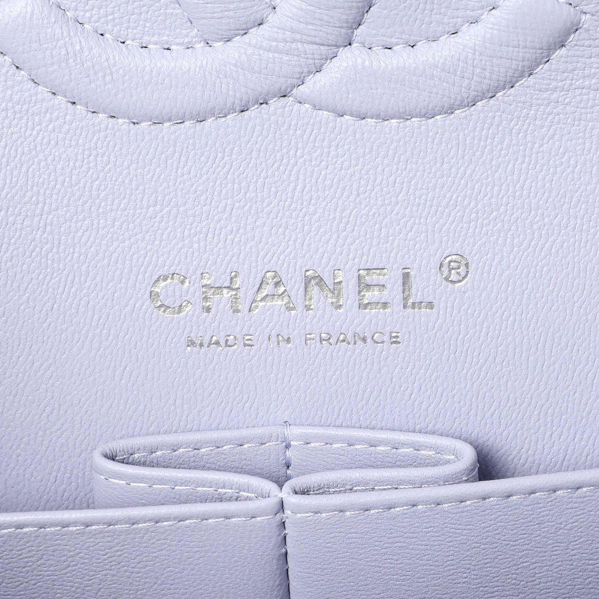 Chanel Purple Quilted Caviar Medium Double Flap Handbags Chanel