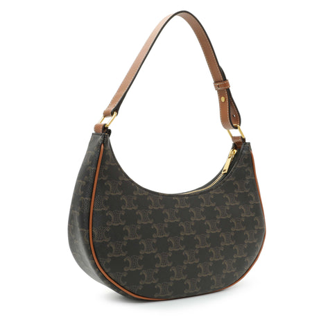 Celine Triomphe Canvas Calfskin Ava Shoulder Bag