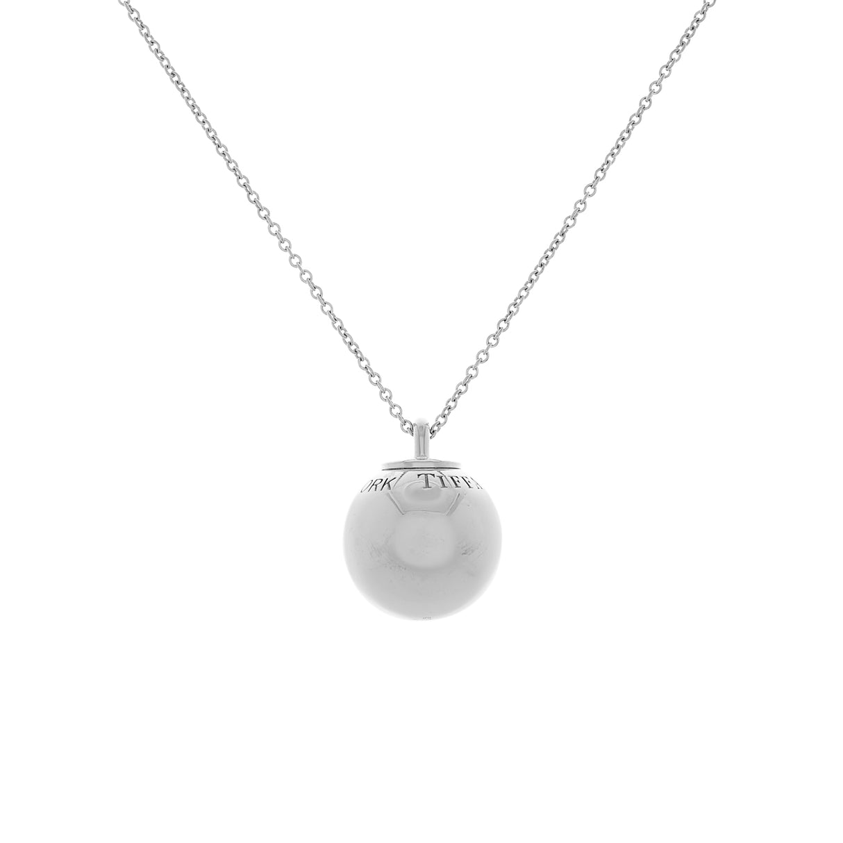 Tiffany & Co. Sterling Silver HardWear Ball Pendant Necklace Designer Jewellery Tiffany and Co