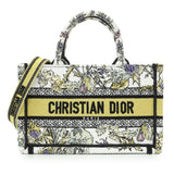 Christian Dior Embroidered Canvas Mini Book Tote w/ Strap Handbags Christian Dior