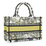 Christian Dior Embroidered Canvas Mini Book Tote w/ Strap Handbags Christian Dior