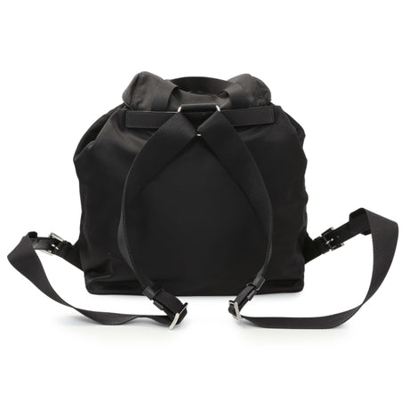 Prada Black Re-Nylon Vela Saffiano Small Backpack Handbags Prada