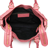 Balenciaga Pink Agneau Classic Gold Hardware Velo Handbags Balenciaga