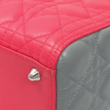 Christian Dior Lambskin Cannage Tri Color Large Lady Dior Handbags Christian Dior