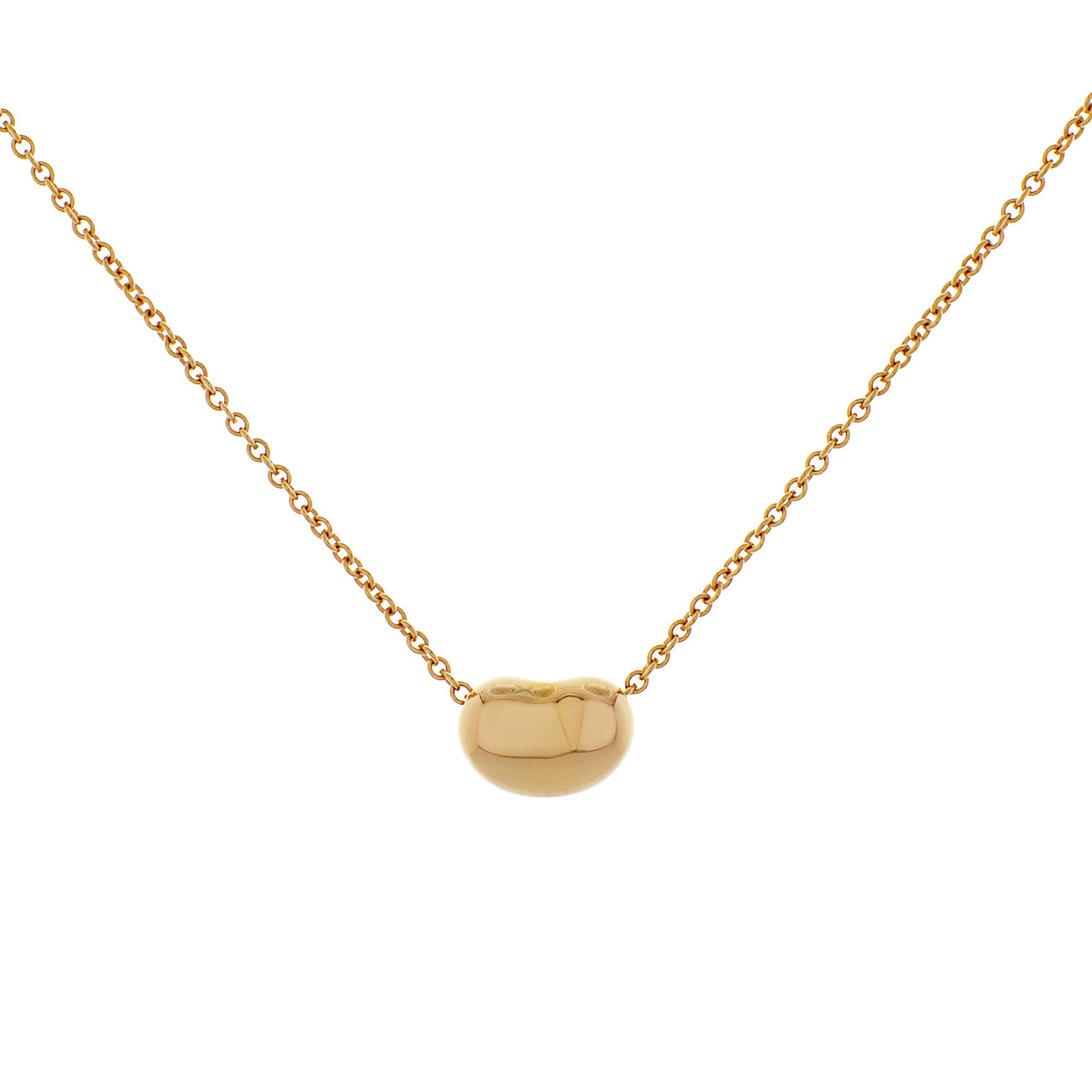 Tiffany & Co. 18K Rose Gold 9mm Bean Pendant – Modaselle