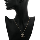 Chanel Gold Crystal CC Pendant Necklace Designer Jewellery Chanel