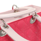 Christian Dior Lambskin Cannage Tri Color Large Lady Dior Handbags Christian Dior