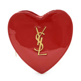 Saint Laurent Red Patent Mini Heart Chain Bag