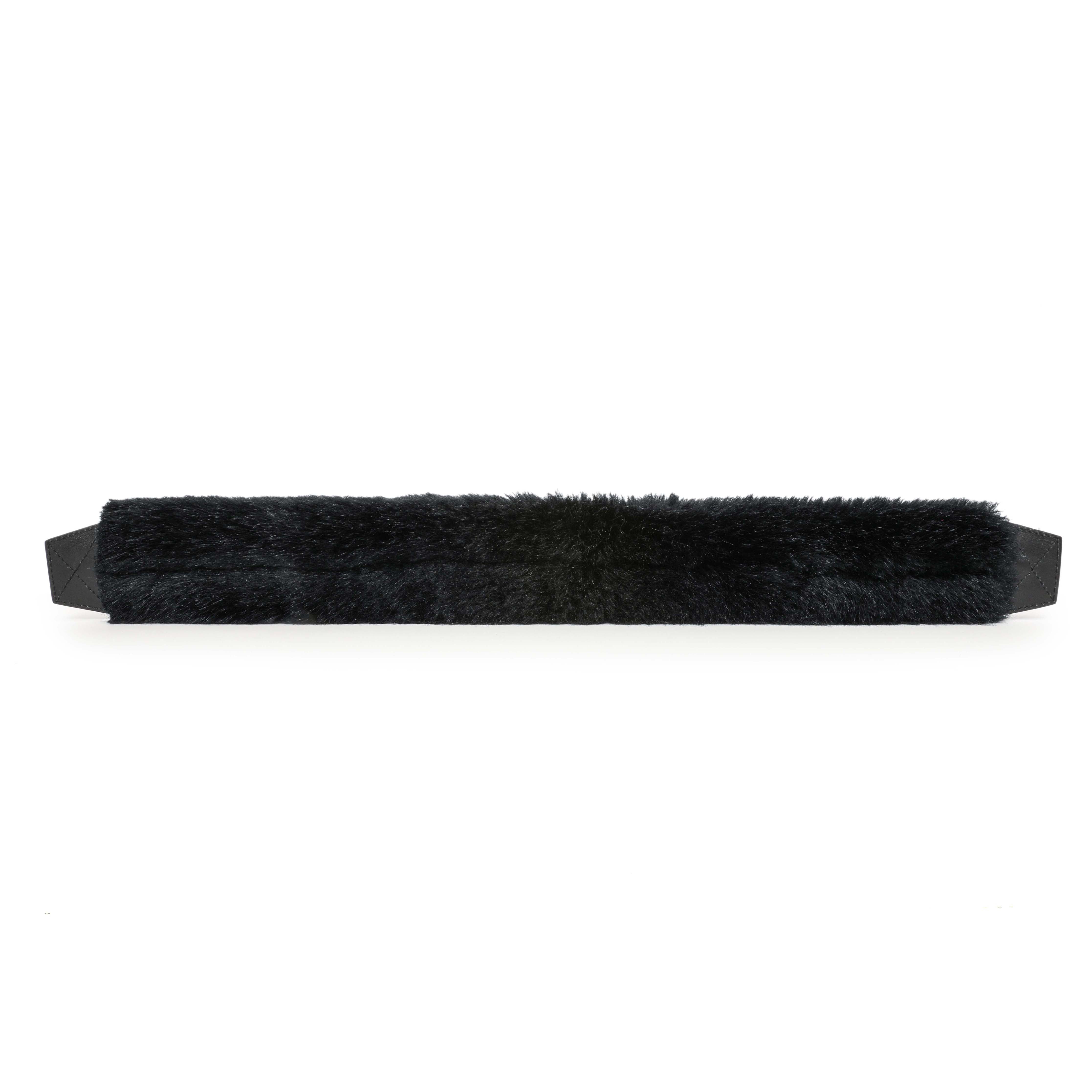 Givenchy Black Faux Fur Logo Strap Cover Modaselle