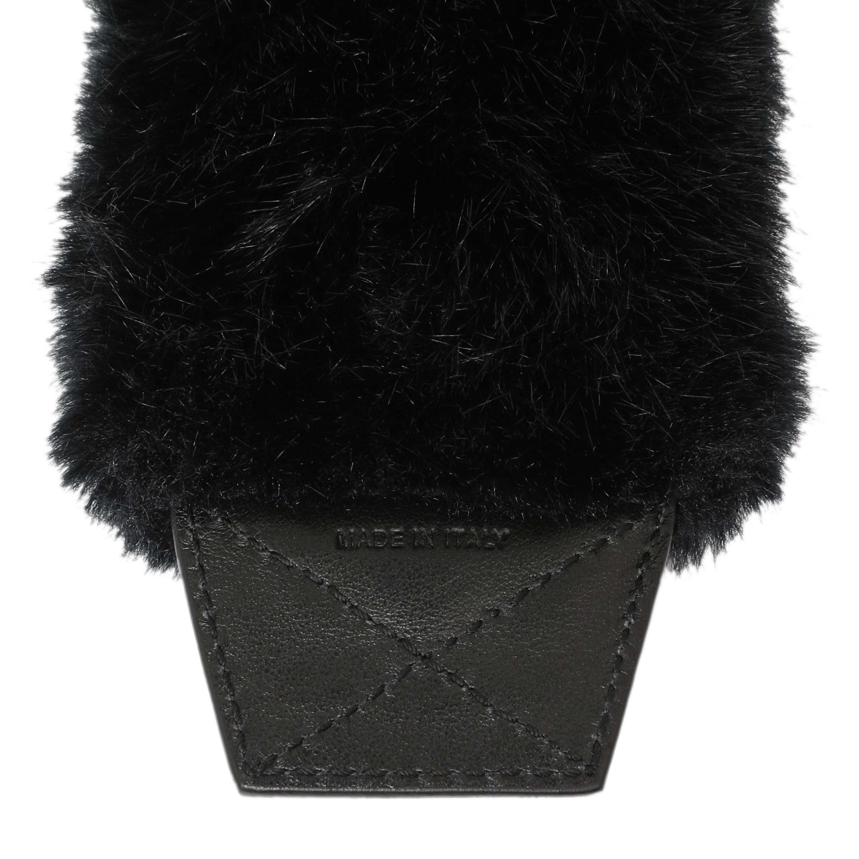 Givenchy Black Faux Fur Logo Strap Cover – Modaselle