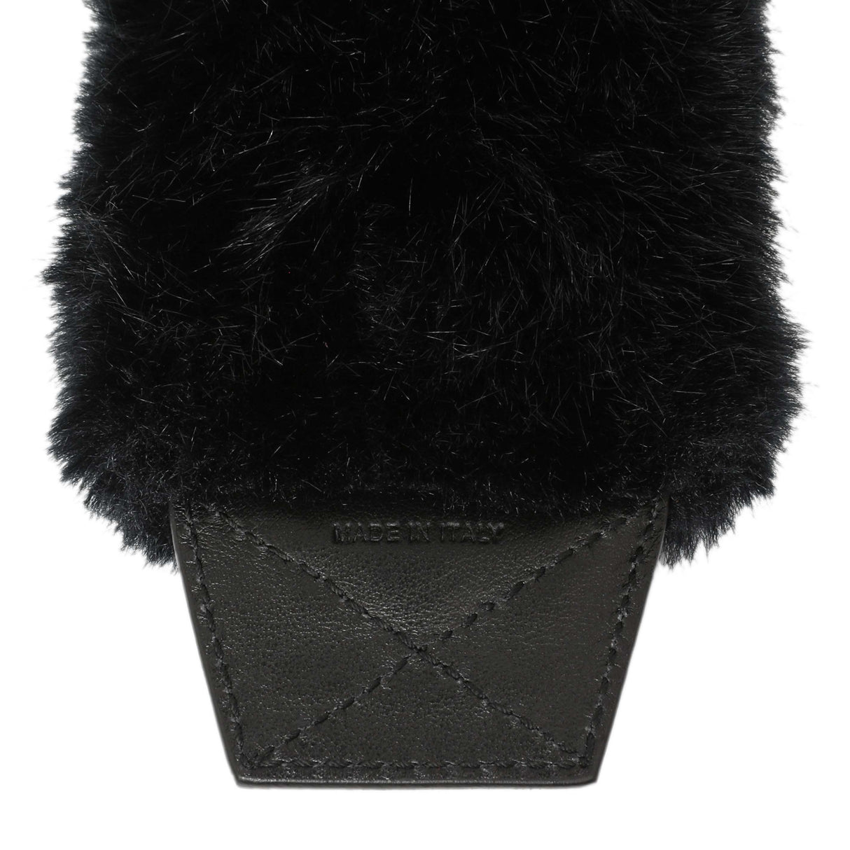 Givenchy Black Faux Fur Logo Strap Cover