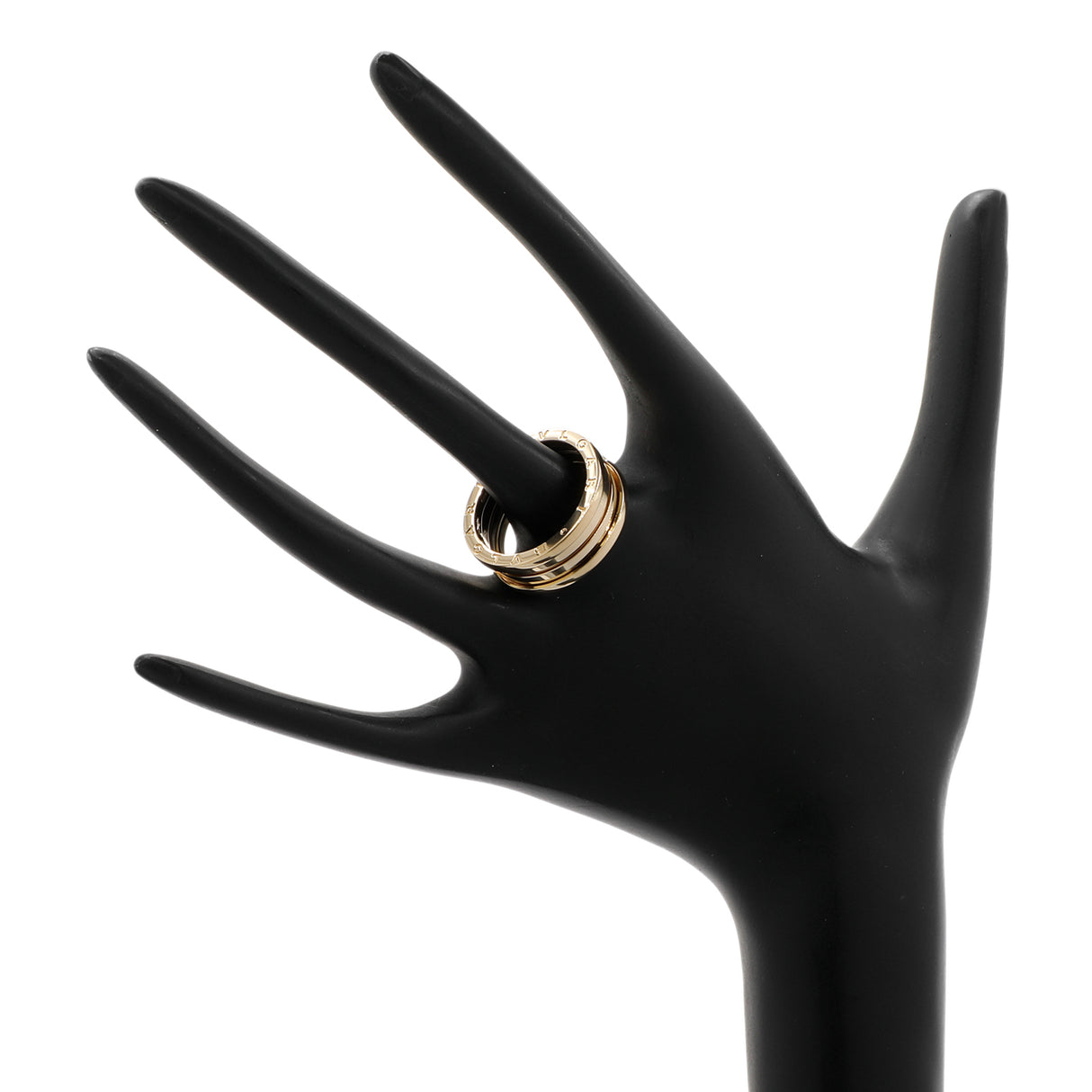 Bulgari 18K Yellow Gold B.zero1 Three-Band Ring Designer Jewellery Bulgari