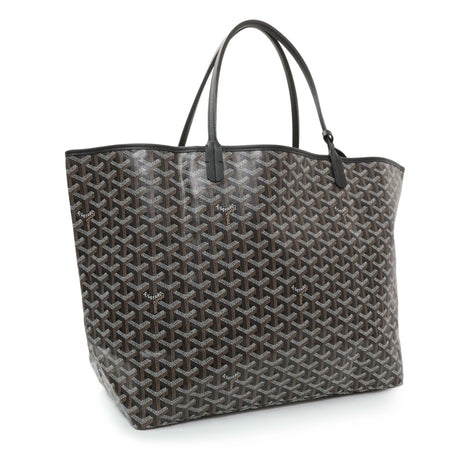 Goyard Black Goyardine Heart Print Saint Louis GM