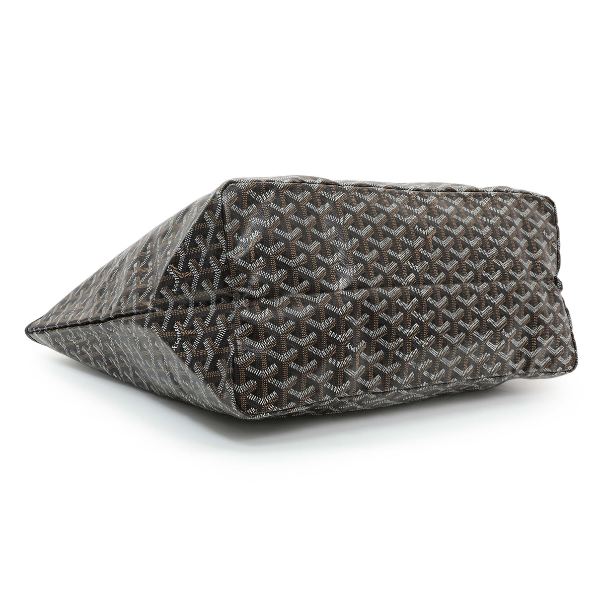 Goyard Black Goyardine Heart Print Saint Louis GM