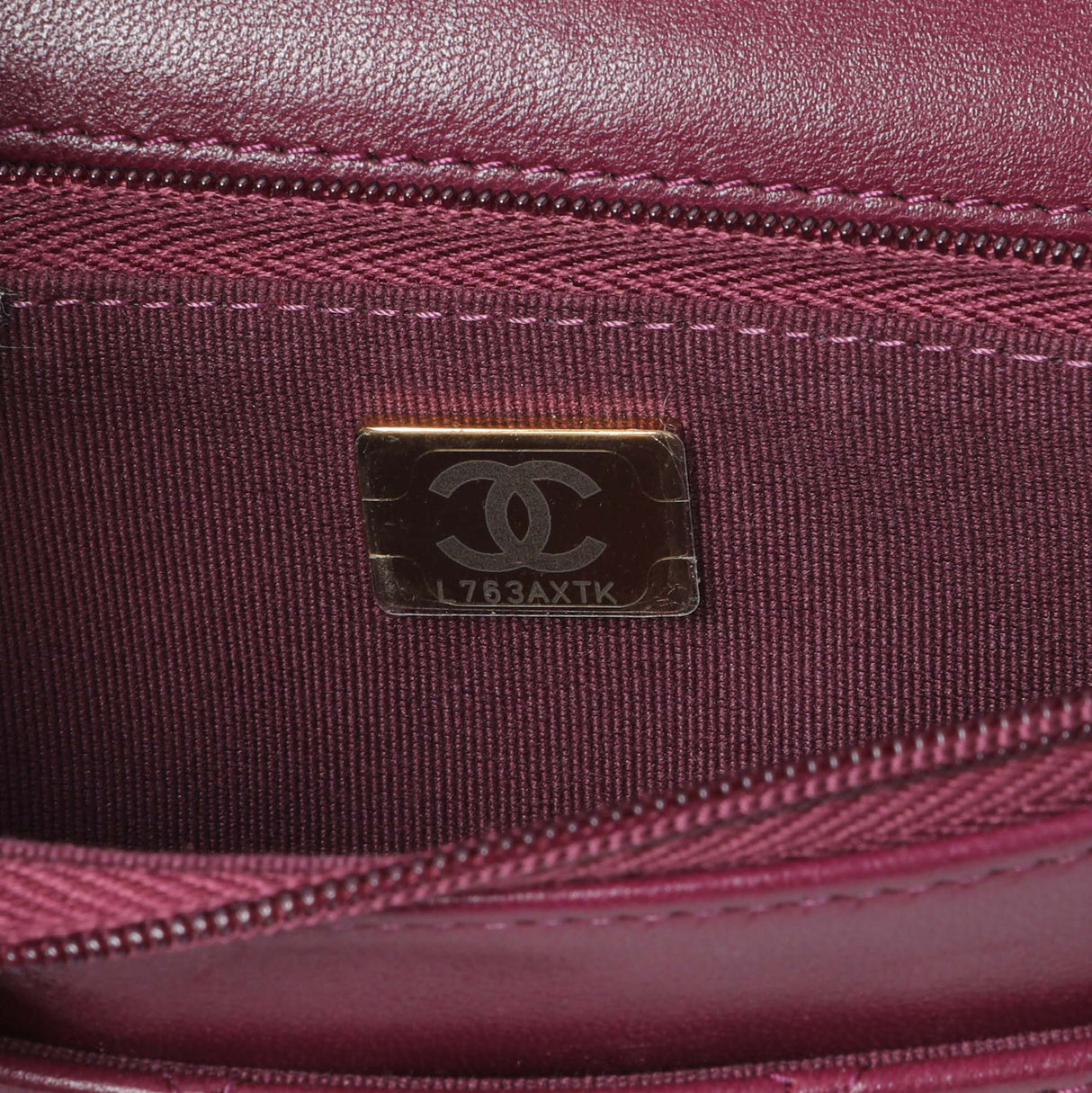 Chanel Purple Lambskin Quilted Wallet On Chain Handbags Chanel