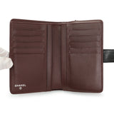 Chanel Black Caviar Quilted CC French Wallet Accessories Chanel