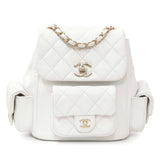 -6 items Tue Sept 8 ⬆️- Chanel White Caviar Quilted Mini Cargo Duma Backpack Handbags Chanel