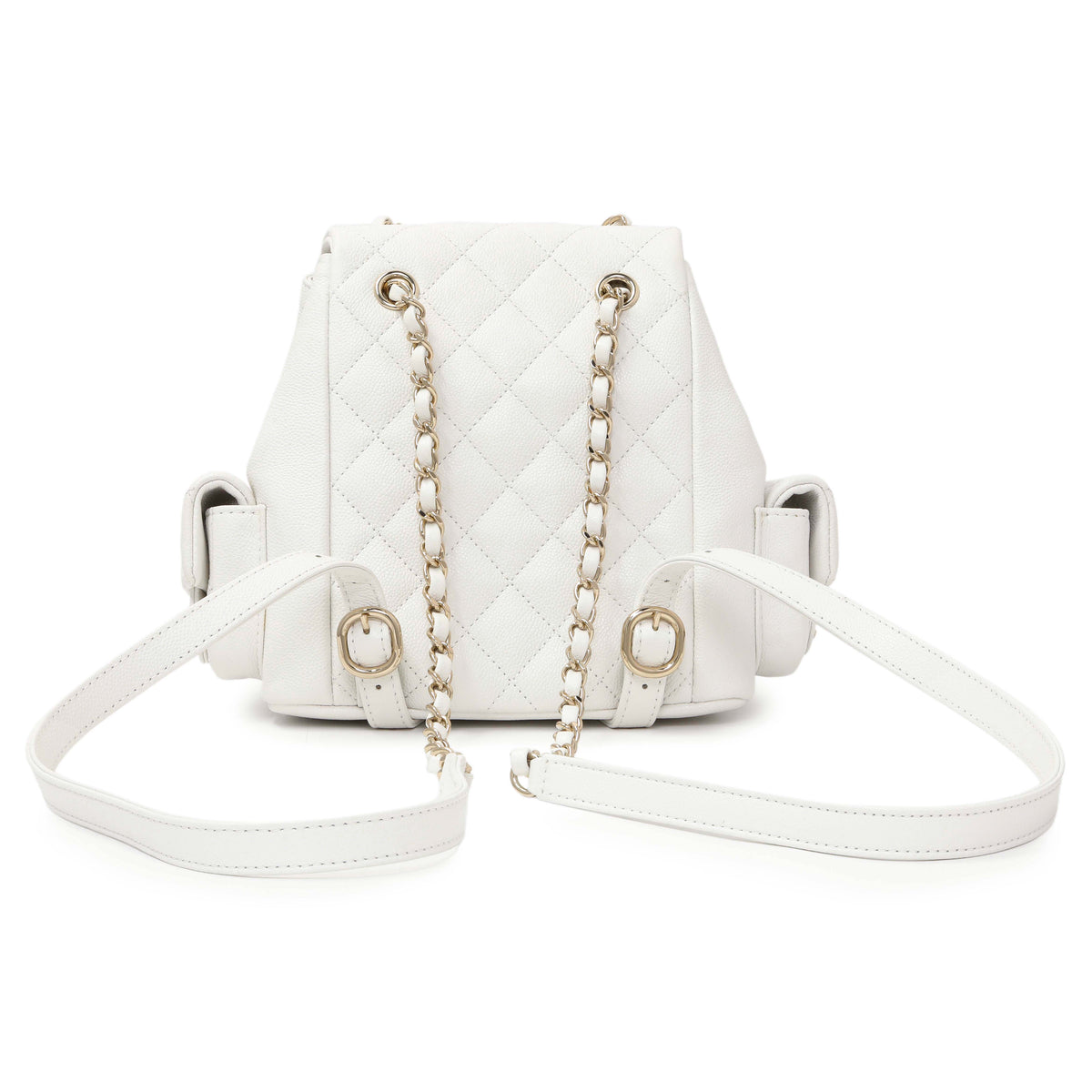 -6 items Tue Sept 8 ⬆️- Chanel White Caviar Quilted Mini Cargo Duma Backpack Handbags Chanel