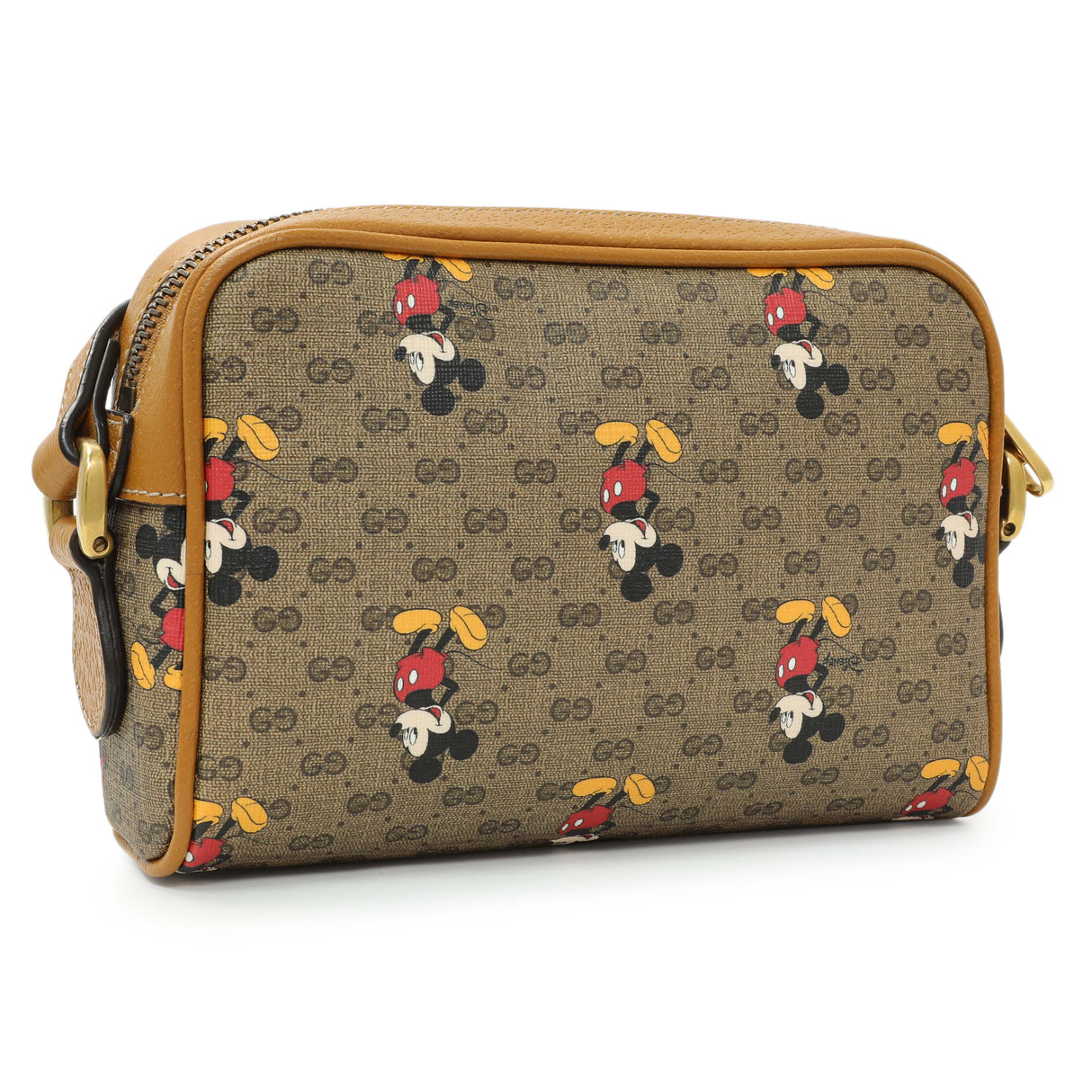 Gucci GG Supreme Monogram Mickey Mouse Interlocking G Shoulder Bag Handbags Gucci