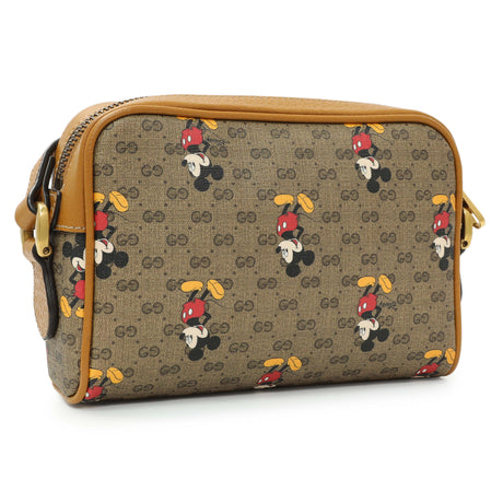 Gucci GG Supreme Monogram Mickey Mouse Interlocking G Shoulder Bag Handbags Gucci