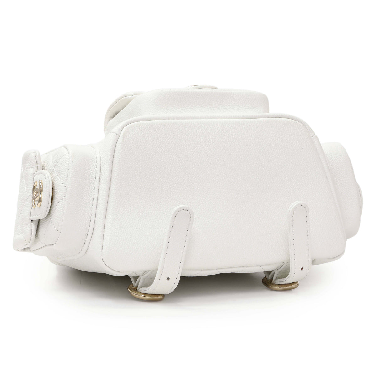 -6 items Tue Sept 8 ⬆️- Chanel White Caviar Quilted Mini Cargo Duma Backpack Handbags Chanel