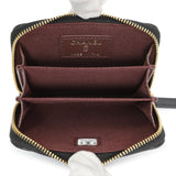 Chanel Black Caviar Quilted Zip Coin Purse Accessories Chanel