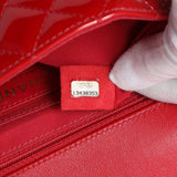 Chanel Red Patent Quilted Valentine Flap