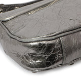 Balenciaga Silver Lambskin Le Cagole Small Sling Bag