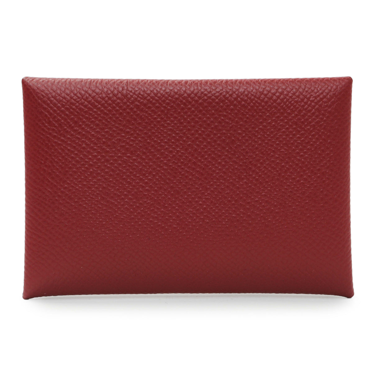 Hermes Burgundy Epsom Calvi Card Case Accessories Hermes