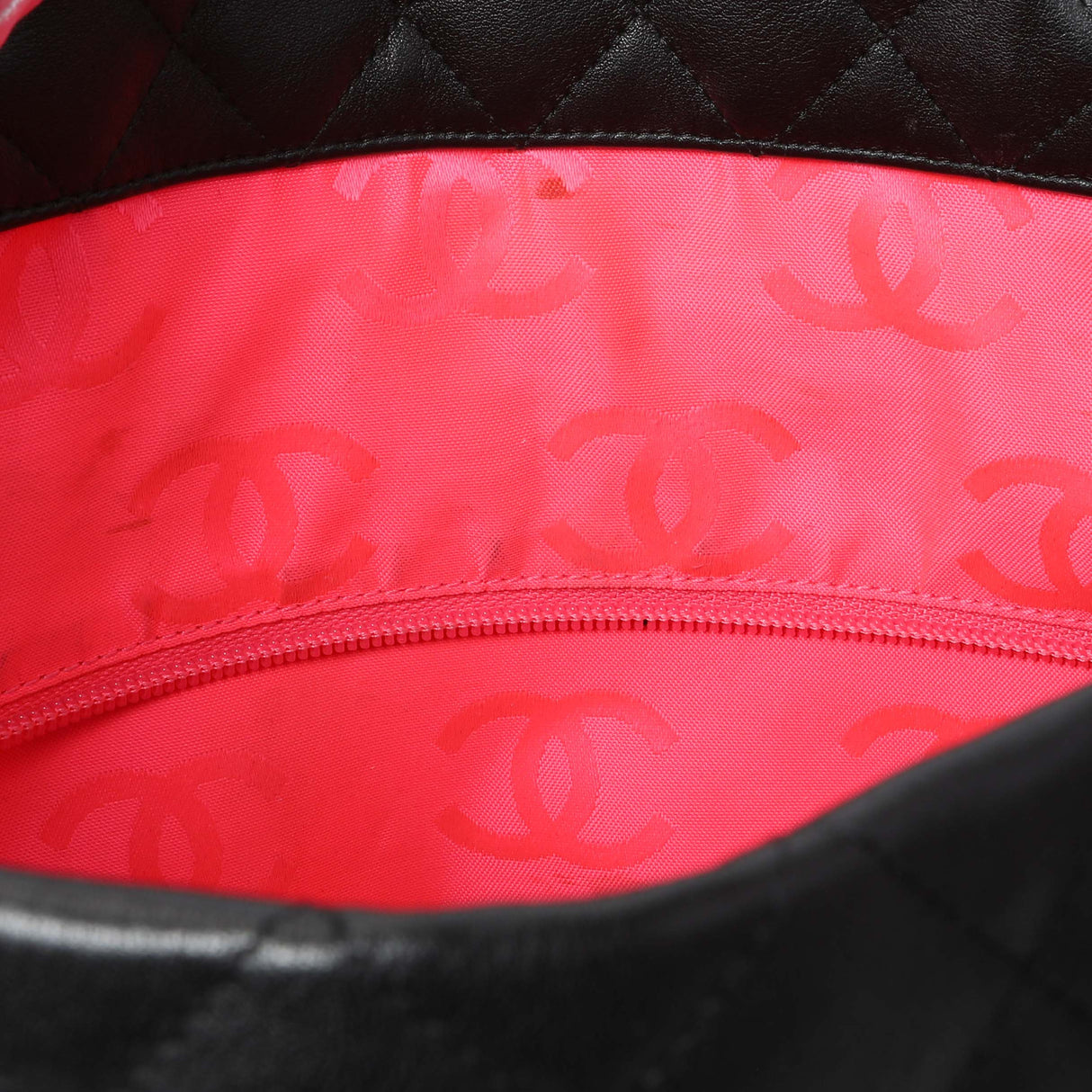 Chanel Black Quilted Cambon Tote Large Handbags Chanel