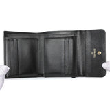 Chanel Black Caviar Quilted Compact Boy Wallet Accessories Chanel