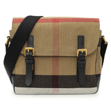 Burberry Black Canvas Check Small Baildon Messenger Bag Handbags Burberry