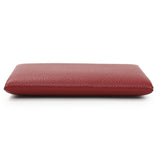 Hermes Burgundy Epsom Calvi Card Case Accessories Hermes