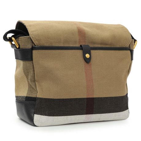 Burberry Black Canvas Check Small Baildon Messenger Bag Handbags Burberry